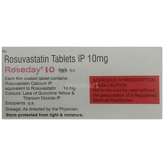 roseday 10mg tablet 15's